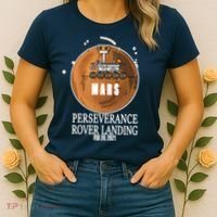 Mars Rover Landing Perseverance Women's T-Shirt thumb 2