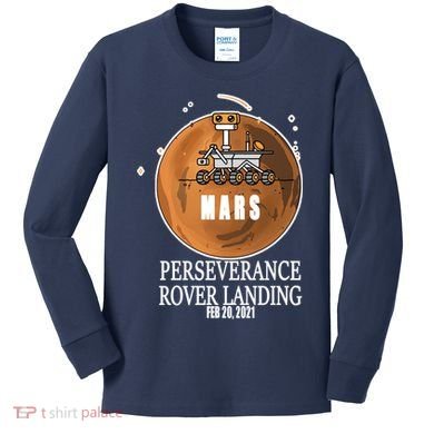 Mars Rover Landing Perseverance Kids Long Sleeve Shirt
