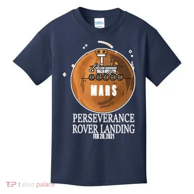 Mars Rover Landing Perseverance Kids T-Shirt