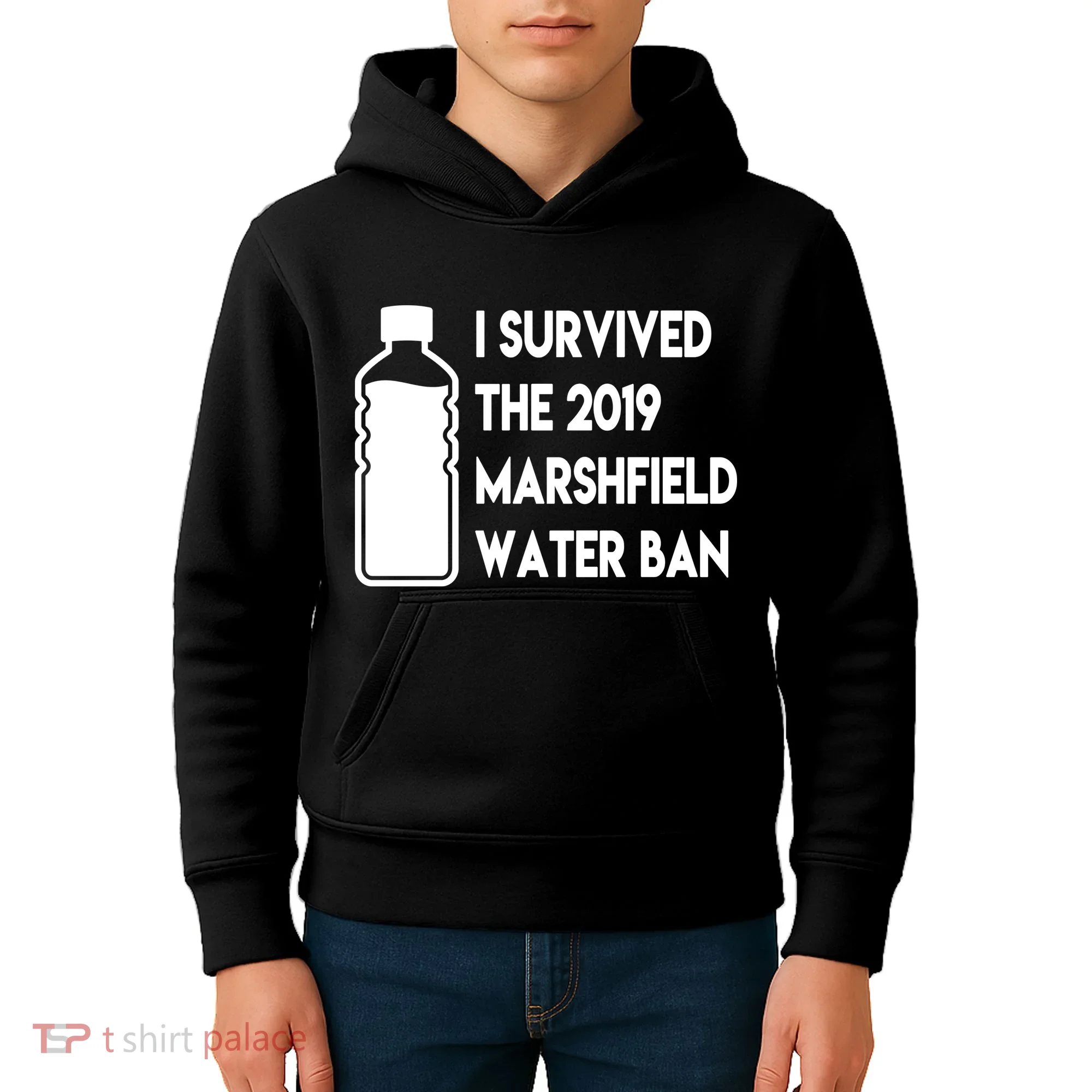 Marshfield water ban  Kids Hoodie