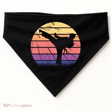 Martial Arts Retro USA-Made Doggie Bandana