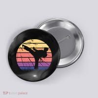 Martial Arts Retro Button thumb 0