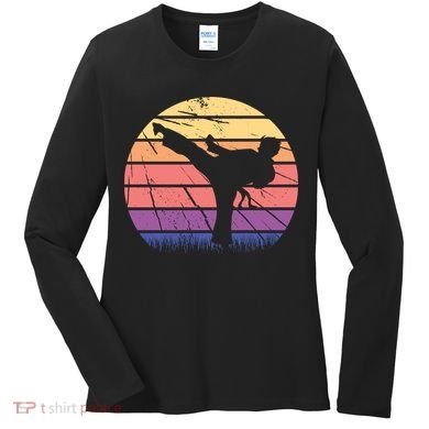 Martial Arts Retro Women's Long Sleeve Shirt