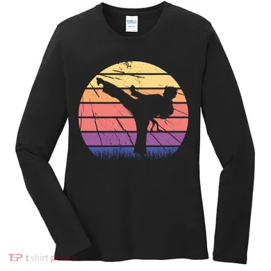 Martial Arts Retro Women's Long Sleeve Shirt