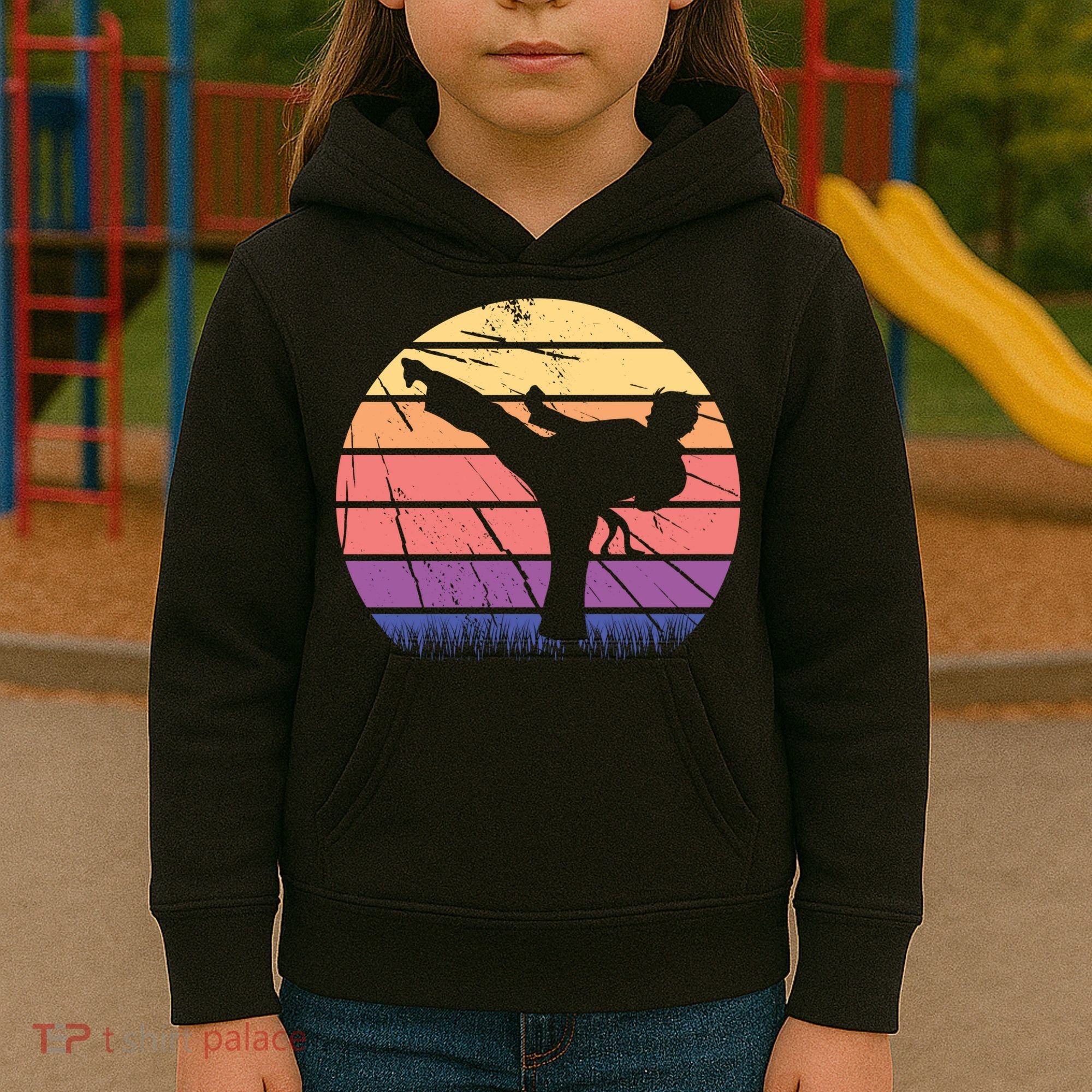 Martial Arts Retro Kids Hoodie