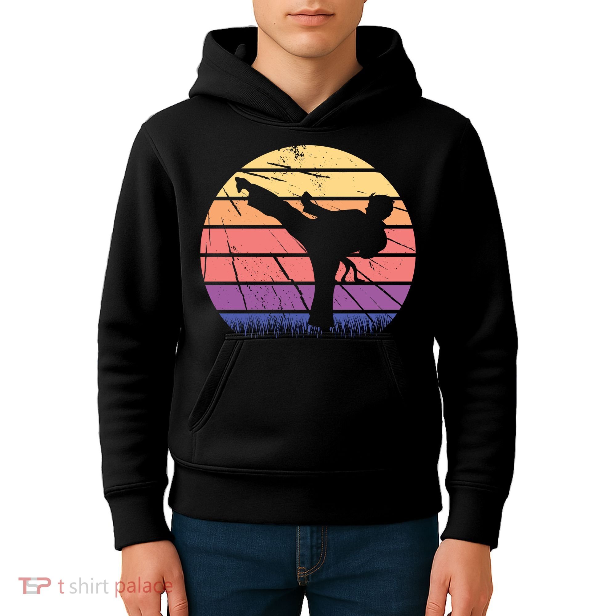 Martial Arts Retro Kids Hoodie