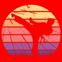 Martial Arts Retro Santa Hat thumb 1