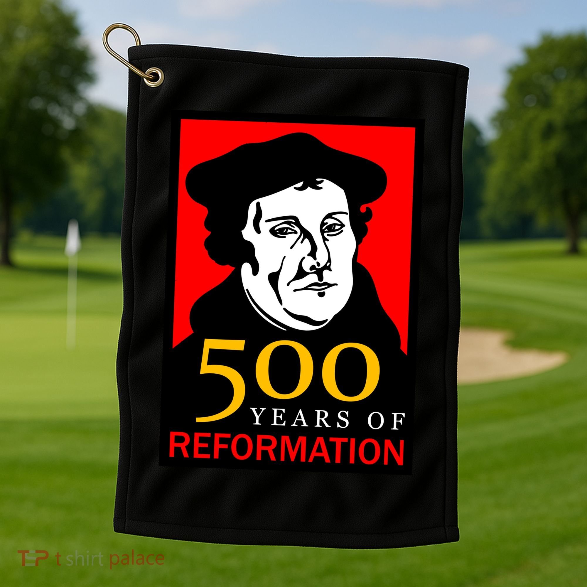 Martin Luther 500 Years of Reformation Day Golf Towel
