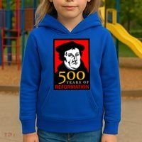 Martin Luther 500 Years of Reformation Day Kids Hoodie thumb 3