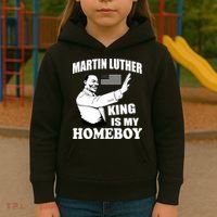 Martin Luther King Is My Homeboy Kids Hoodie thumb 3