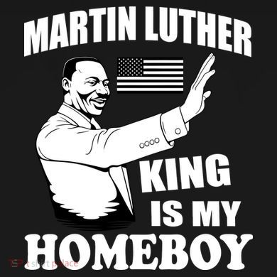 Martin Luther King Is My Homeboy Kids Tie-Dye T-Shirt