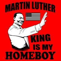 Martin Luther King Is My Homeboy Santa Hat thumb 1