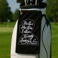 Martin Luther King Jr. I Have a Dream Silhouette Golf Towel thumb 2