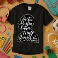Martin Luther King Jr. I Have a Dream Silhouette Kids T-Shirt thumb 3