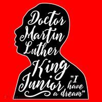 Martin Luther King Jr. I Have a Dream Silhouette Santa Hat thumb 1