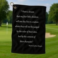 Martin Luther King Jr. Quote Golf Towel thumb 1