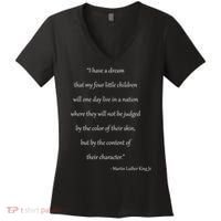 Martin Luther King Jr. Quote Women's V-Neck T-Shirt thumb 0