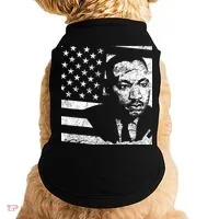 Martin Luther King Jr Distressed MLK Flag Doggie Tank thumb 0