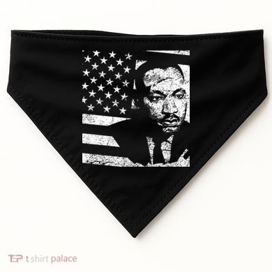 Martin Luther King Jr Distressed MLK Flag USA-Made Doggie Bandana