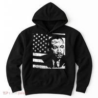 Martin Luther King Jr Distressed MLK Flag Hoodie thumb 0