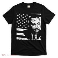 Martin Luther King Jr Distressed MLK Flag T-Shirt thumb 0
