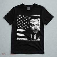 Martin Luther King Jr Distressed MLK Flag T-Shirt thumb 5