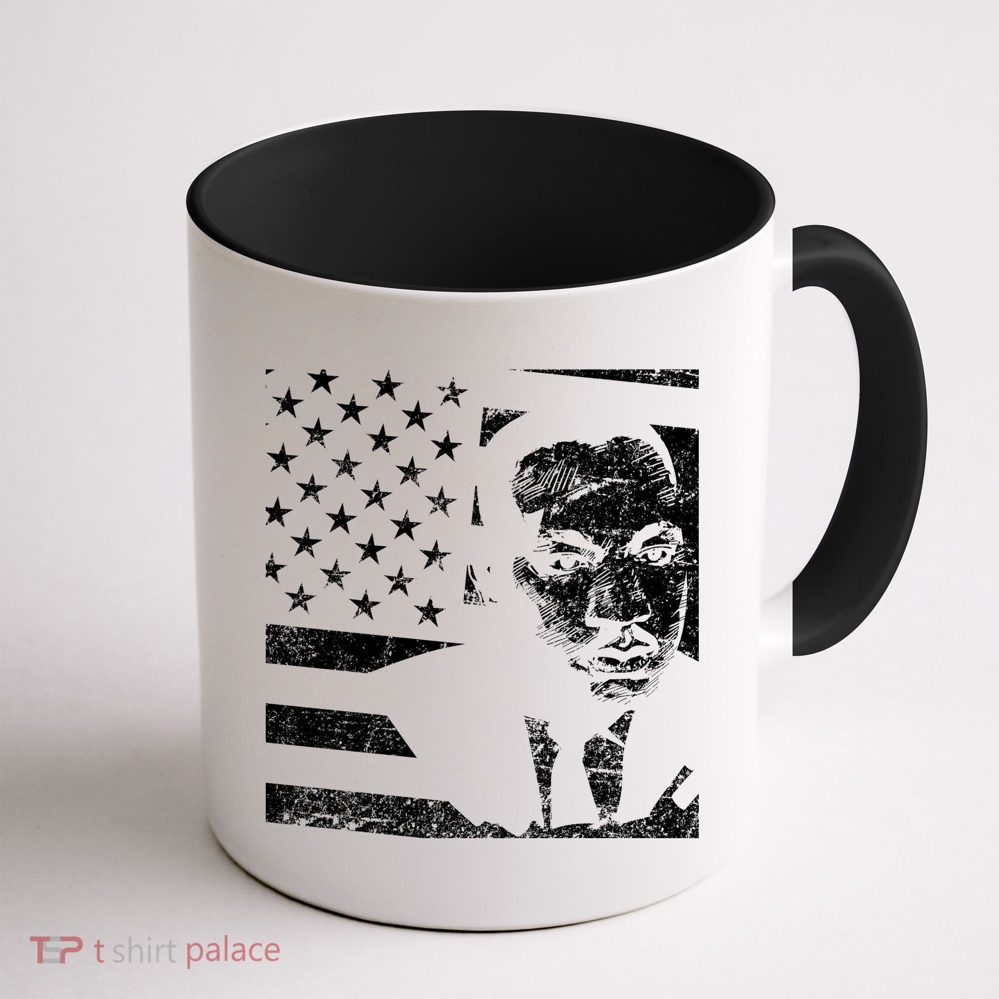 Martin Luther King Jr Distressed MLK Flag Coffee Mug