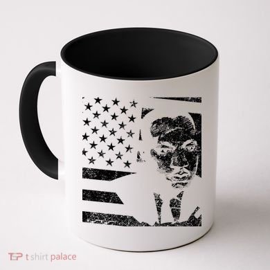 Martin Luther King Jr Distressed MLK Flag Coffee Mug
