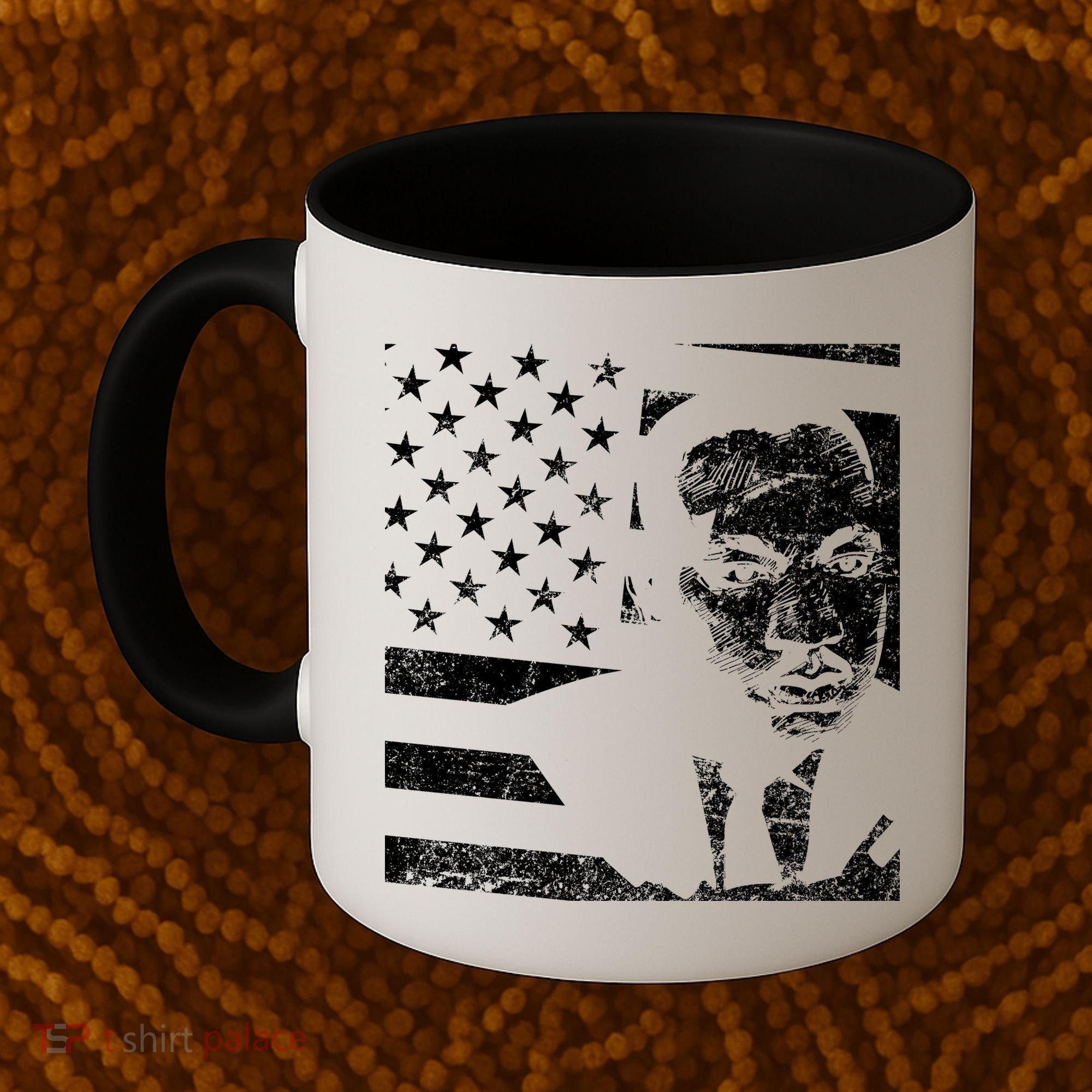 Martin Luther King Jr Distressed MLK Flag Coffee Mug