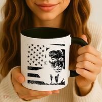 Martin Luther King Jr Distressed MLK Flag Coffee Mug thumb 3