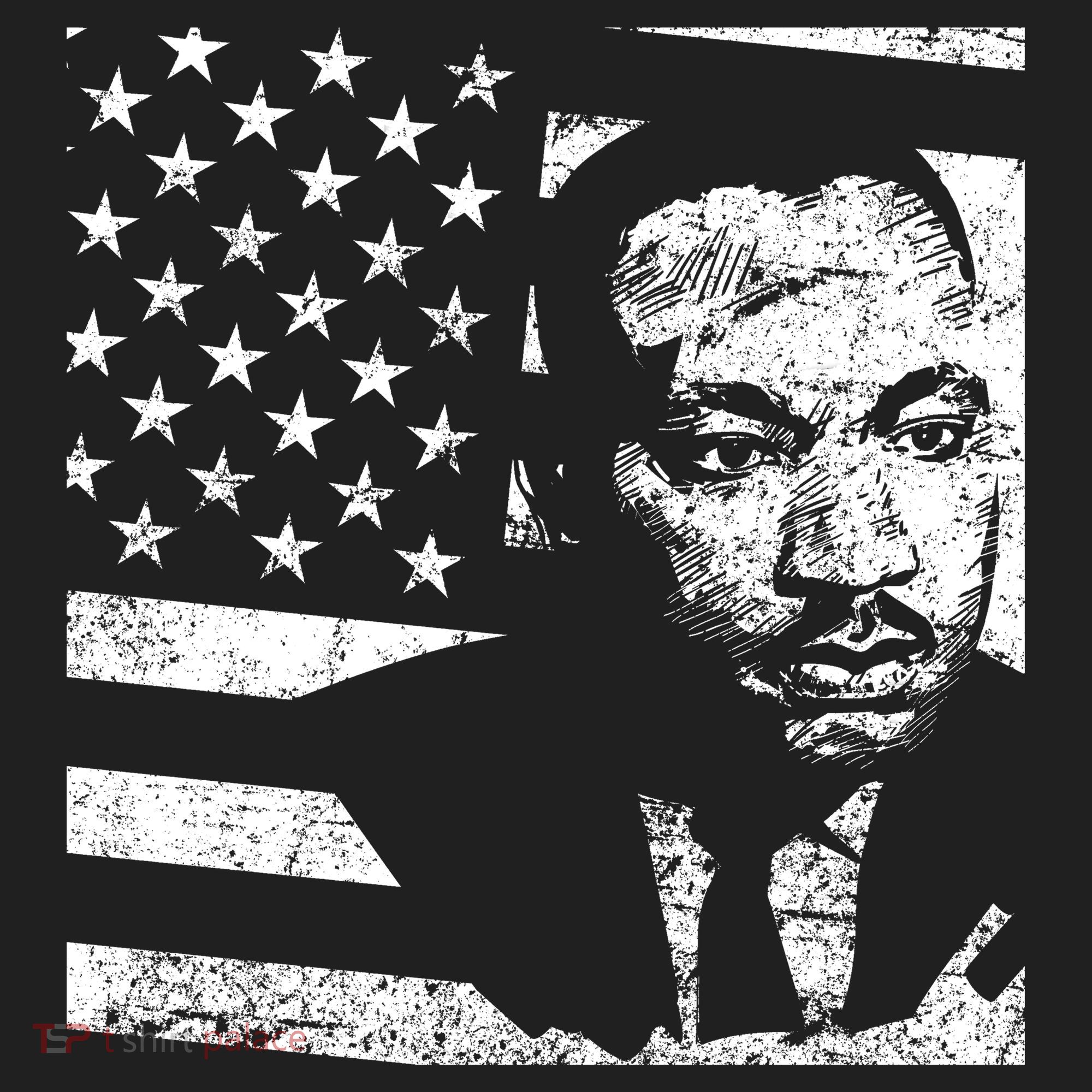 Martin Luther King Jr Distressed MLK Flag Beanie