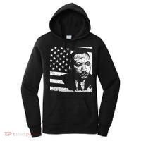 Martin Luther King Jr Distressed MLK Flag Women's Hoodie thumb 0