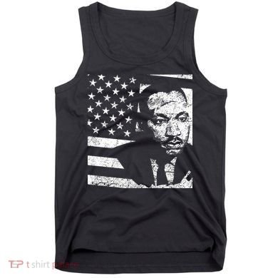 Martin Luther King Jr Distressed MLK Flag Tank Top