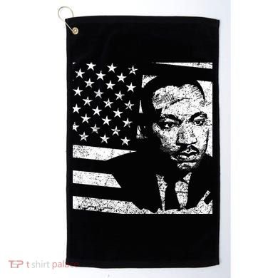 Martin Luther King Jr Distressed MLK Flag Golf Towel