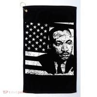 Martin Luther King Jr Distressed MLK Flag Golf Towel thumb 0