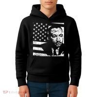 Martin Luther King Jr Distressed MLK Flag Kids Hoodie thumb 4