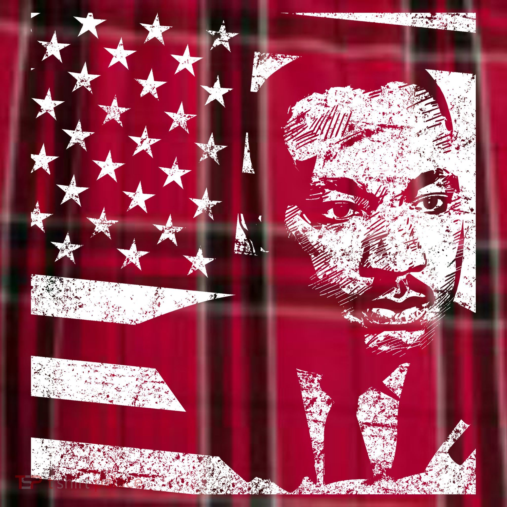 Martin Luther King Jr Distressed MLK Flag Women's Flannel Plaid Pajama Pants