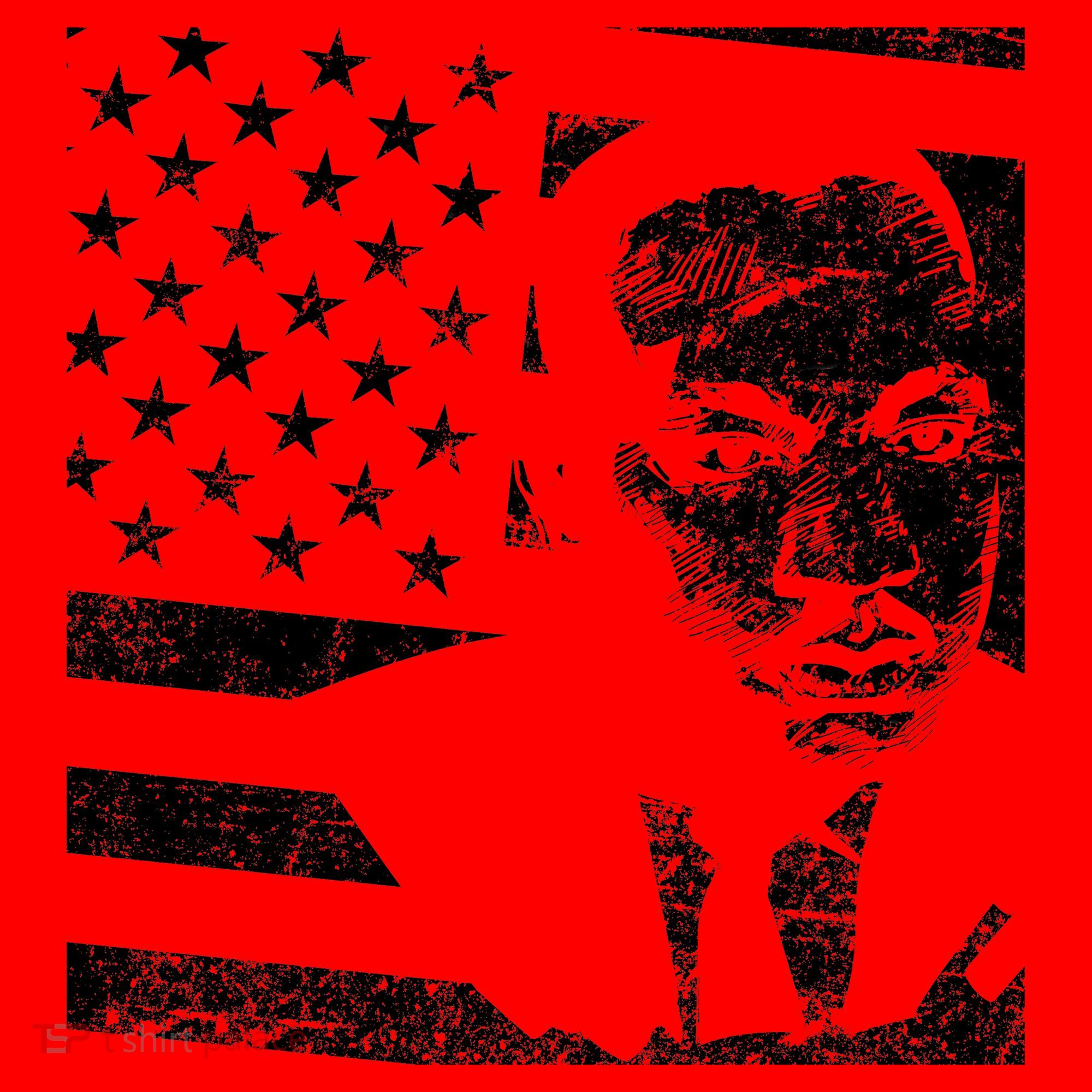 Martin Luther King Jr Distressed MLK Flag Santa Hat