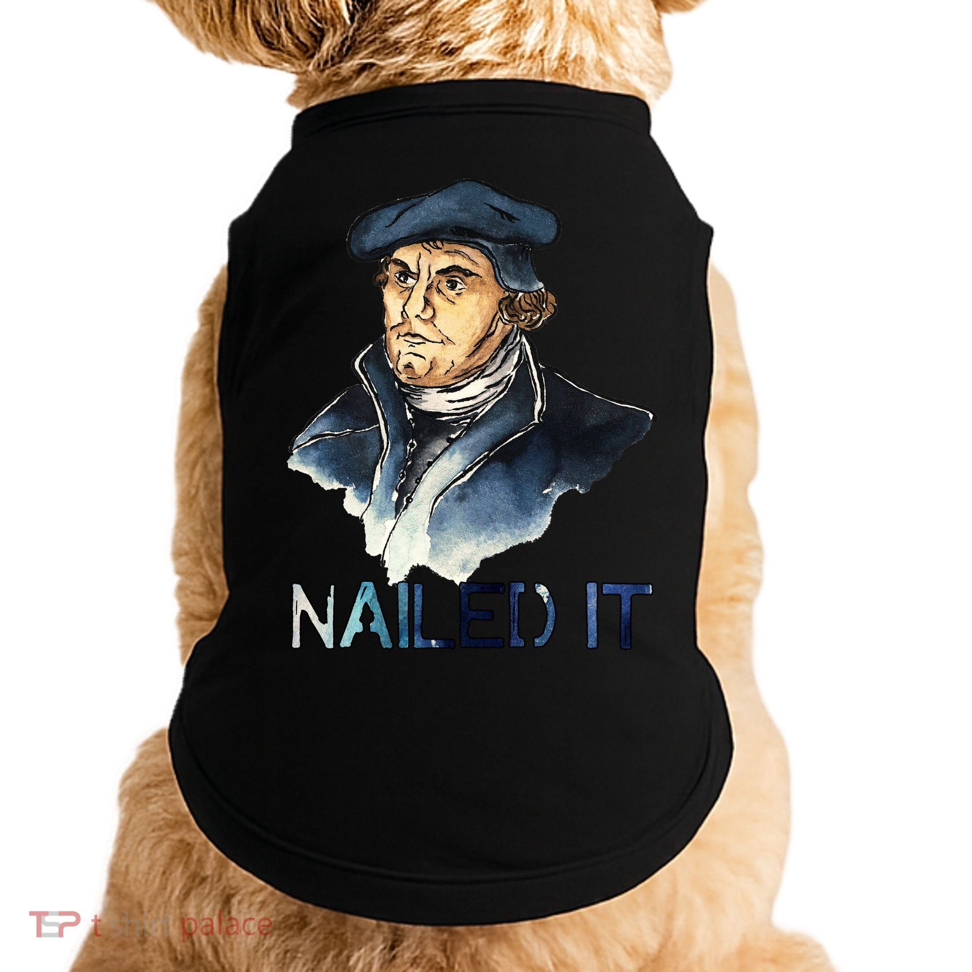 Martin Luther Nailed It Paint Stroke Doggie Tank