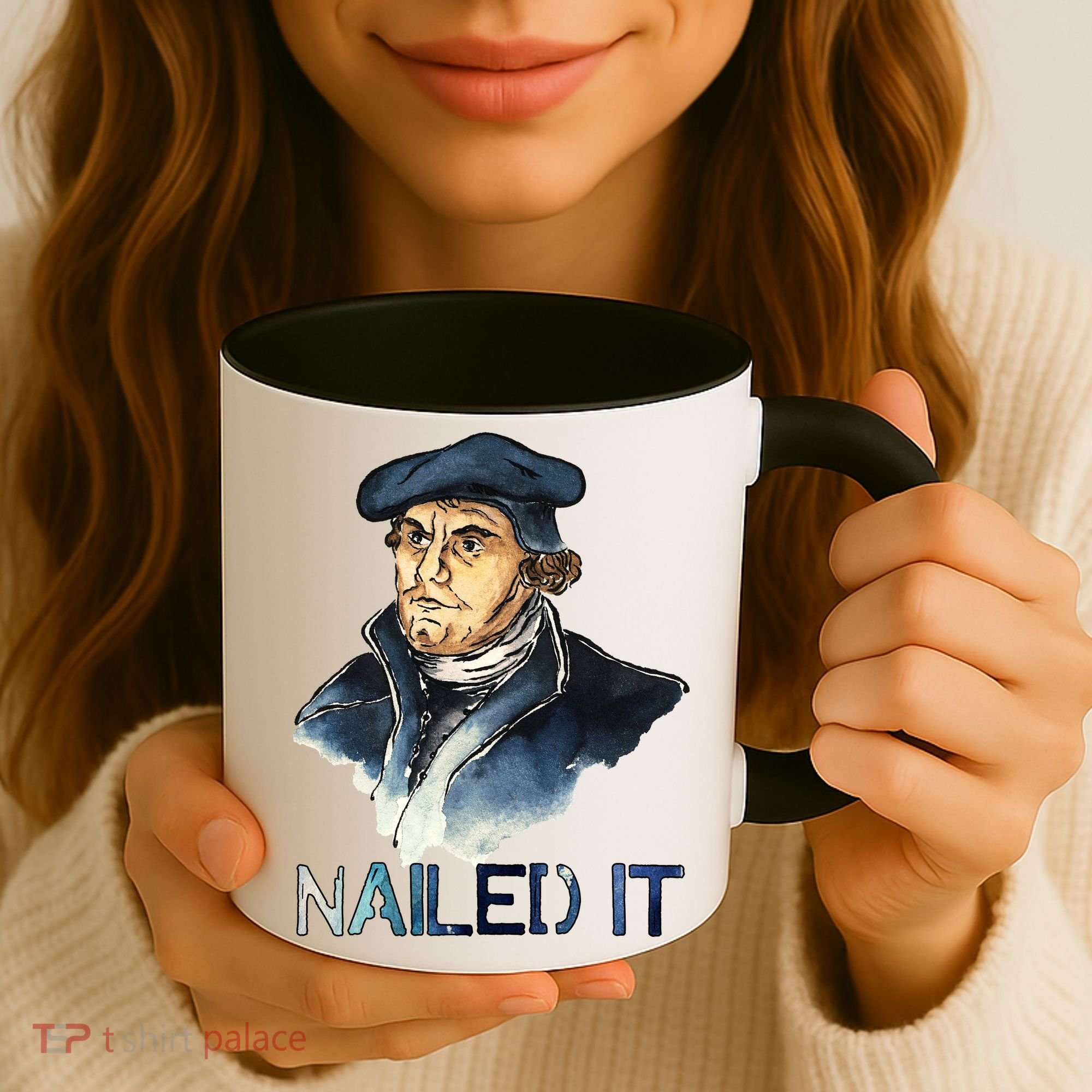 Martin Luther Nailed It Paint Stroke Coffee Mug