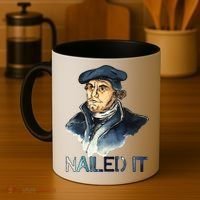 Martin Luther Nailed It Paint Stroke Coffee Mug thumb 4