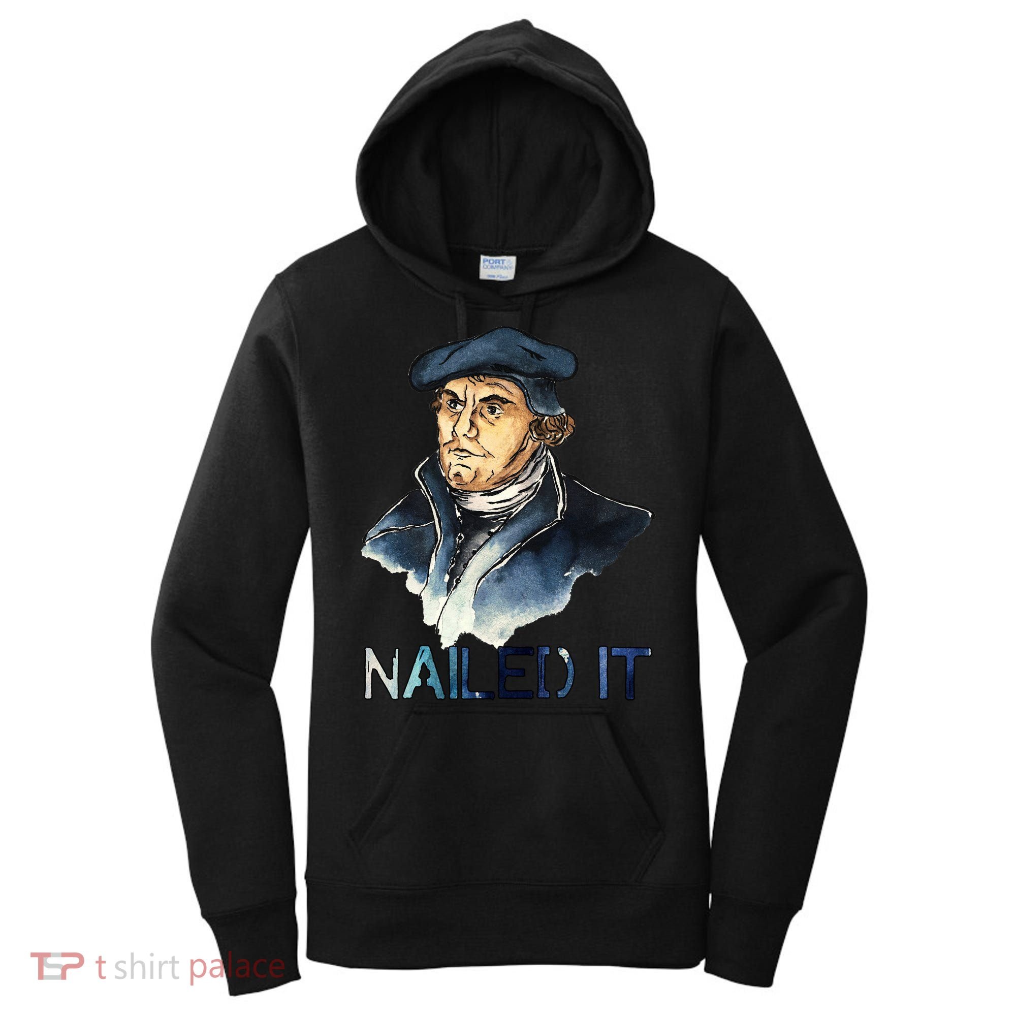 Martin Luther Nailed It Paint Stroke Women's Hoodie