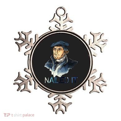 Martin Luther Nailed It Paint Stroke Ornament