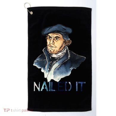 Martin Luther Nailed It Paint Stroke Golf Towel