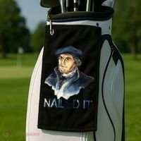 Martin Luther Nailed It Paint Stroke Golf Towel thumb 2