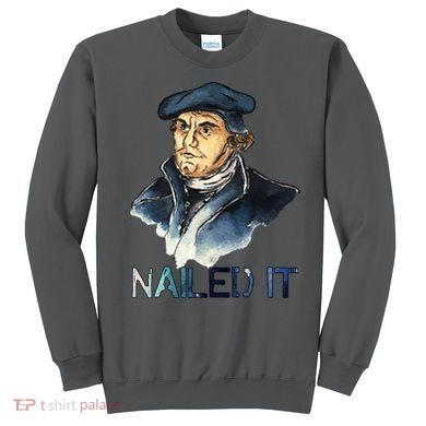 Martin Luther Nailed It Paint Stroke Sweatshirt