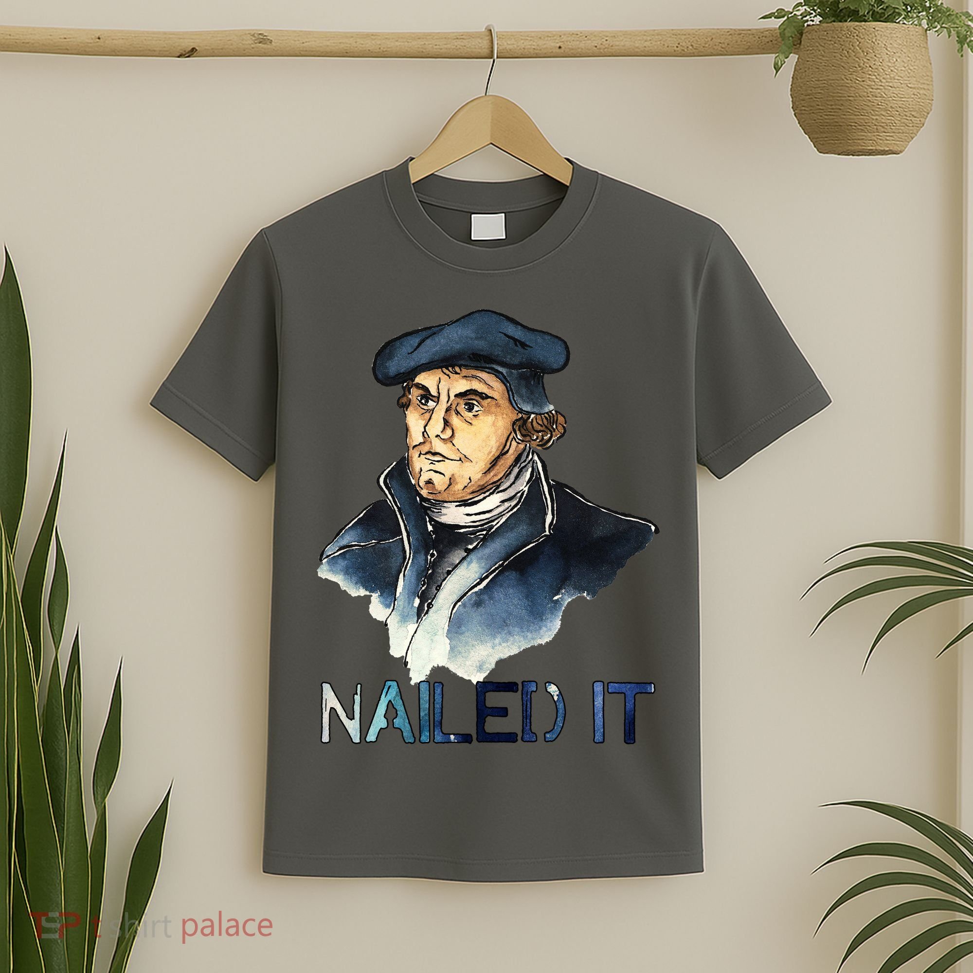 Martin Luther Nailed It Paint Stroke T-Shirt