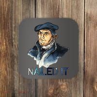 Martin Luther Nailed It Paint Stroke Coaster thumb 0