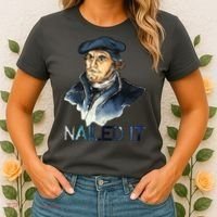 Martin Luther Nailed It Paint Stroke Women's T-Shirt thumb 2