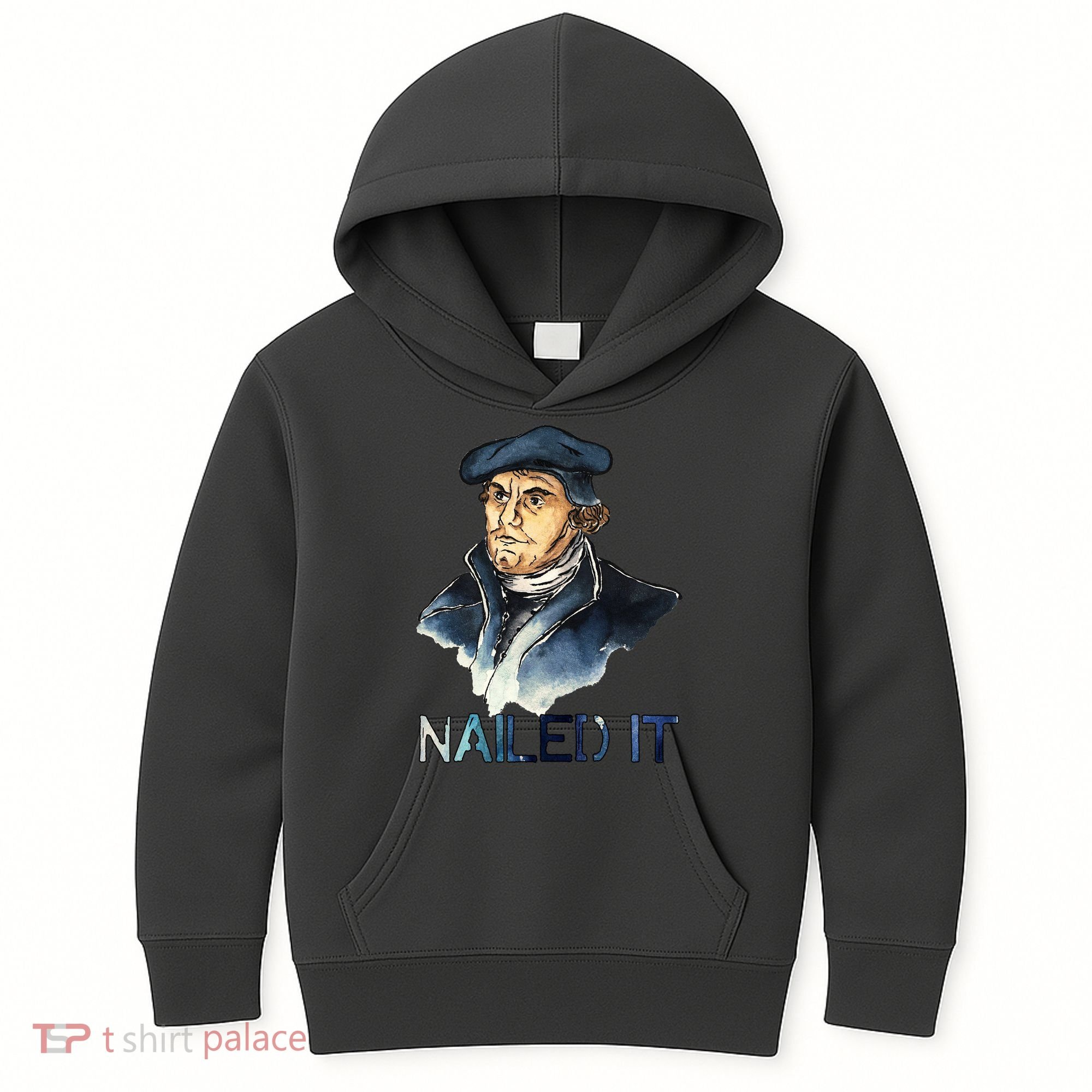 Martin Luther Nailed It Paint Stroke Kids Hoodie